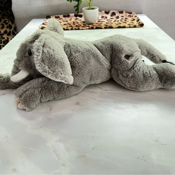 FAO Schwarz Soft Gray Elephant Plush - Picture 8 of 10